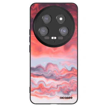 Picasee Μαύρη θήκη σιλικόνης για Xiaomi 14 Ultra - Sunset