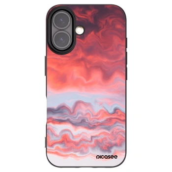 Picasee Μαύρη θήκη σιλικόνης για Apple iPhone 16 - Sunset