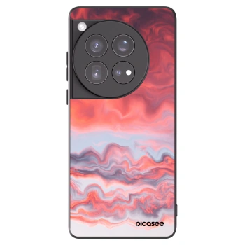 Picasee Μαύρη θήκη σιλικόνης για OnePlus 12 5G - Sunset