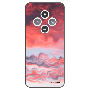 Picasee Μαύρη θήκη σιλικόνης για Xiaomi Redmi 14C - Sunset