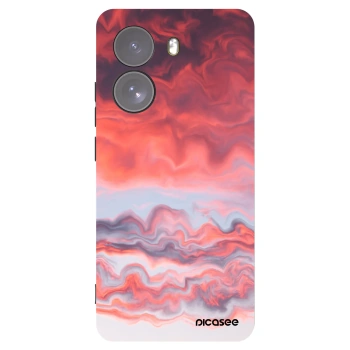 Picasee Μαύρη θήκη σιλικόνης για Xiaomi Poco X7 - Sunset