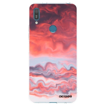 Picasee διαφανής θήκη σιλικόνης Huawei Y7 2019 - Sunset