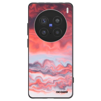 Picasee Μαύρη θήκη σιλικόνης για Vivo X200 Pro - Sunset