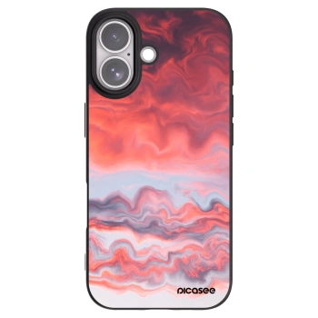 Picasee Μαύρη θήκη σιλικόνης για Apple iPhone 17 - Sunset