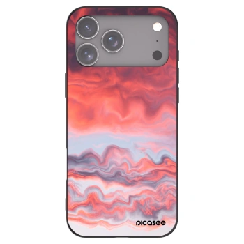 Picasee Μαύρη θήκη σιλικόνης για Apple iPhone 17 Pro Max - Sunset