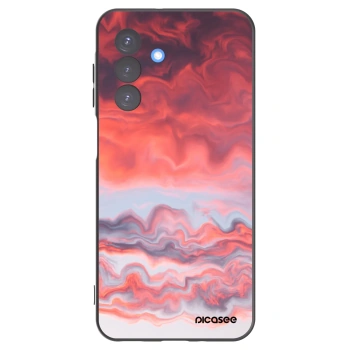 Picasee Μαύρη θήκη σιλικόνης για Samsung Galaxy A17 5G - Sunset