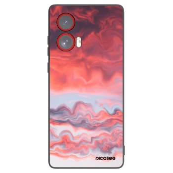 Picasee Μαύρη θήκη σιλικόνης για Motorola Edge 50 Fusion - Sunset