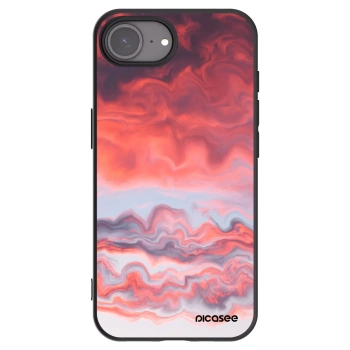 Picasee Μαύρη θήκη σιλικόνης για Apple iPhone 17e - Sunset