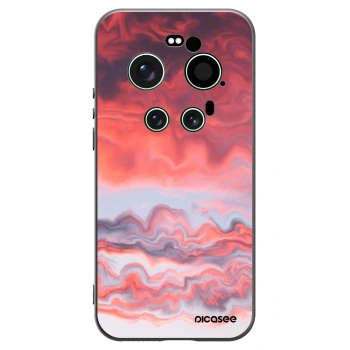 Picasee Μαύρη θήκη σιλικόνης για Xiaomi 17 Ultra - Sunset