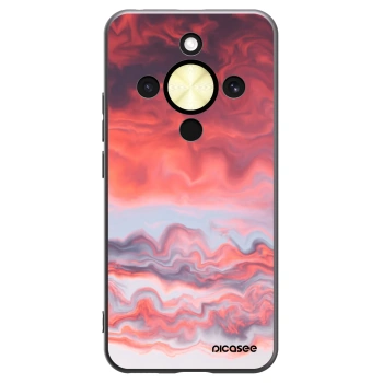 Picasee Μαύρη θήκη σιλικόνης για Honor Magic8 Lite 5G - Sunset