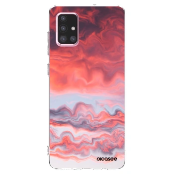 Picasee διαφανής θήκη σιλικόνης Samsung Galaxy A71 A715F - Sunset