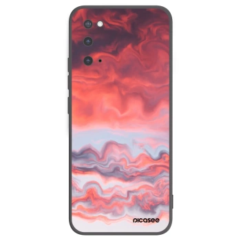 Picasee Μαύρη θήκη σιλικόνης για Samsung Galaxy S20 G980F - Sunset