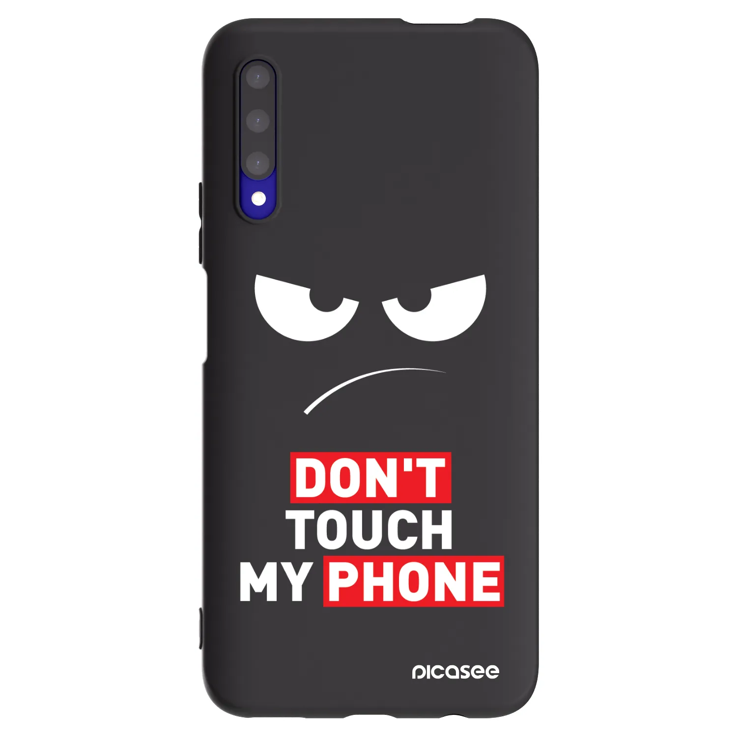 Picasee Μαύρη θήκη σιλικόνης για Honor 9X Pro - Angry Eyes - Transparent