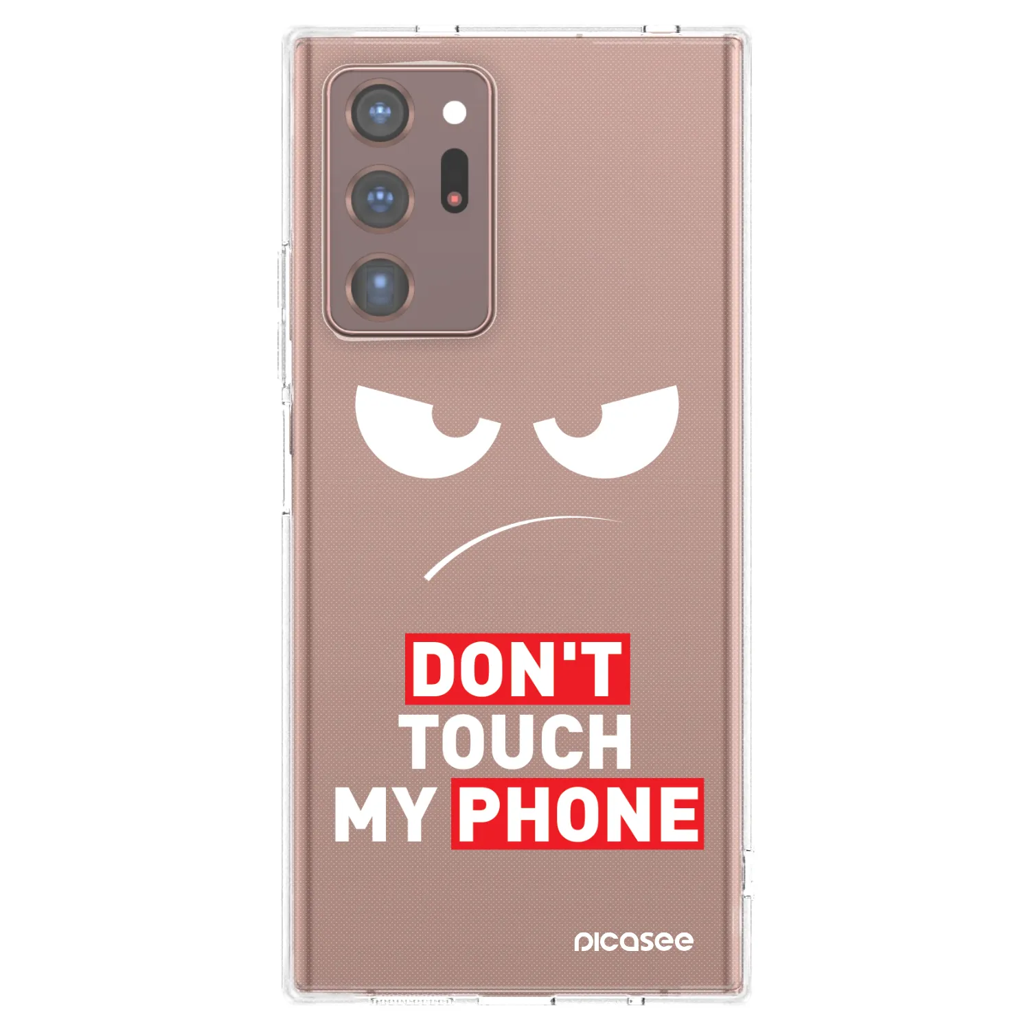 Picasee διαφανής θήκη σιλικόνης Samsung Galaxy Note 20 Ultra - Angry Eyes - Transparent