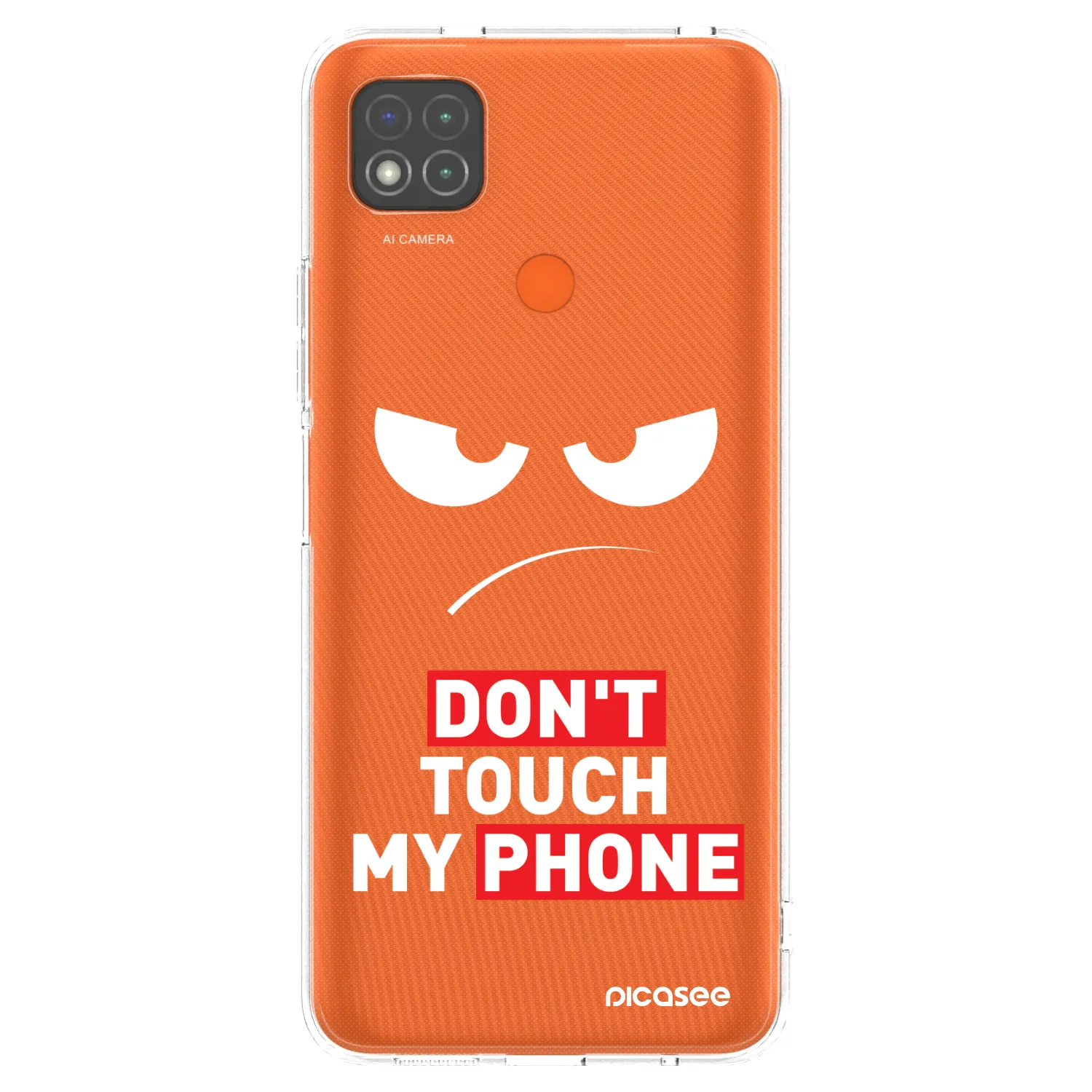 Picasee διαφανής θήκη σιλικόνης Xiaomi Redmi 9C - Angry Eyes - Transparent