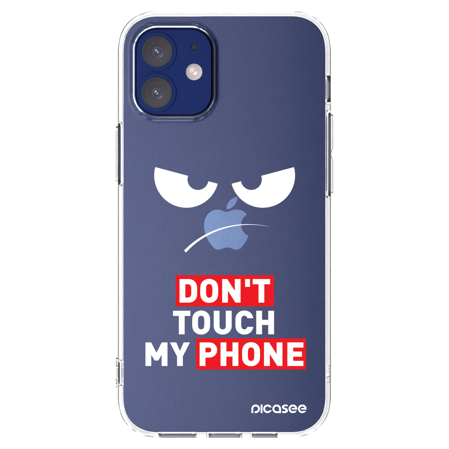Picasee διαφανής θήκη σιλικόνης Apple iPhone 12 mini - Angry Eyes - Transparent