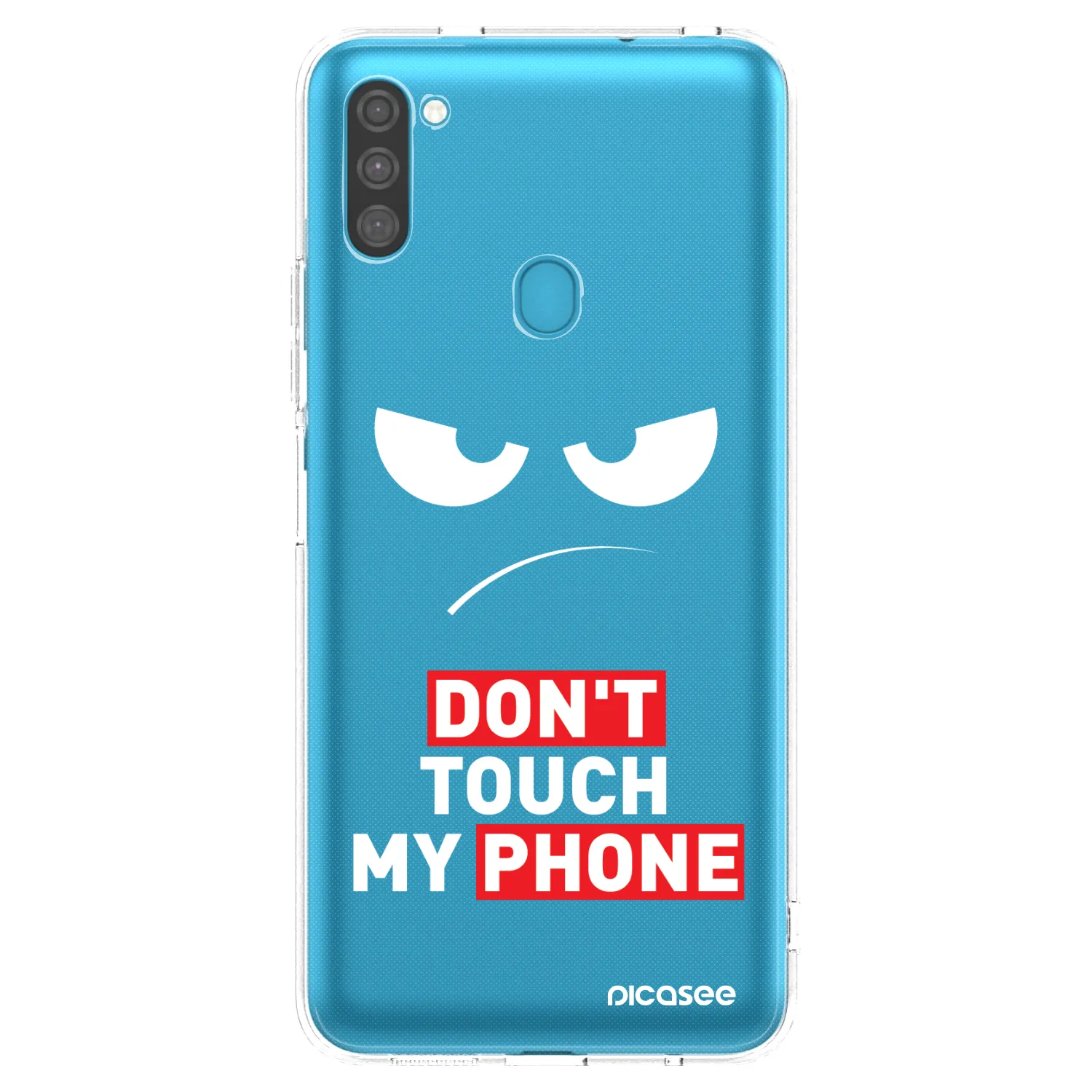 Picasee διαφανής θήκη σιλικόνης Samsung Galaxy M11 - Angry Eyes - Transparent