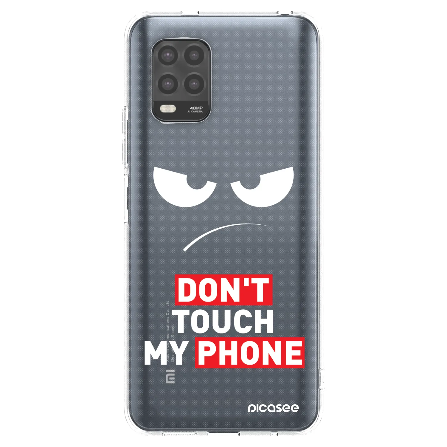 Picasee διαφανής θήκη σιλικόνης Xiaomi Mi 10 Lite - Angry Eyes - Transparent