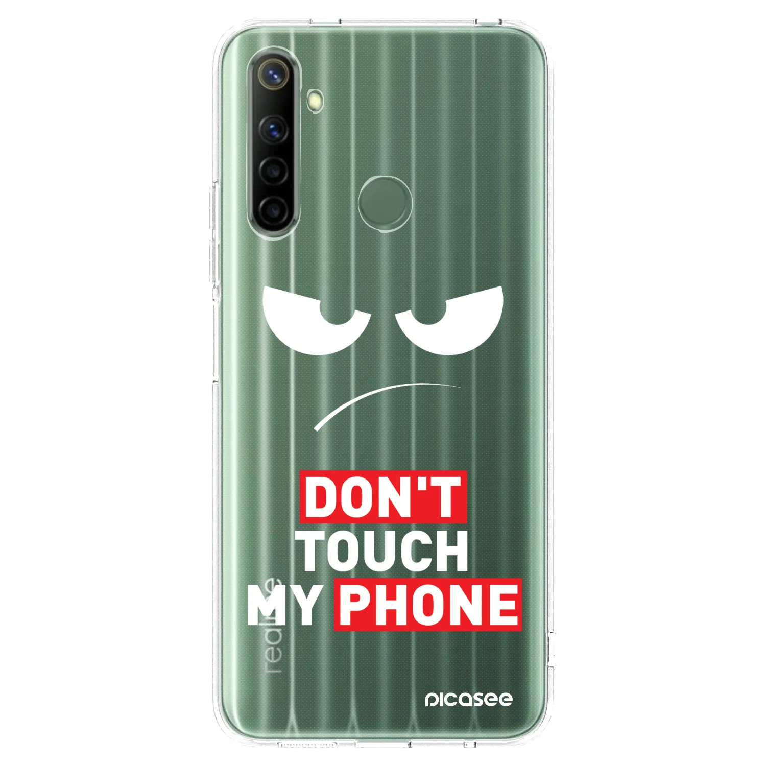 Picasee διαφανής θήκη σιλικόνης Realme 6i - Angry Eyes - Transparent