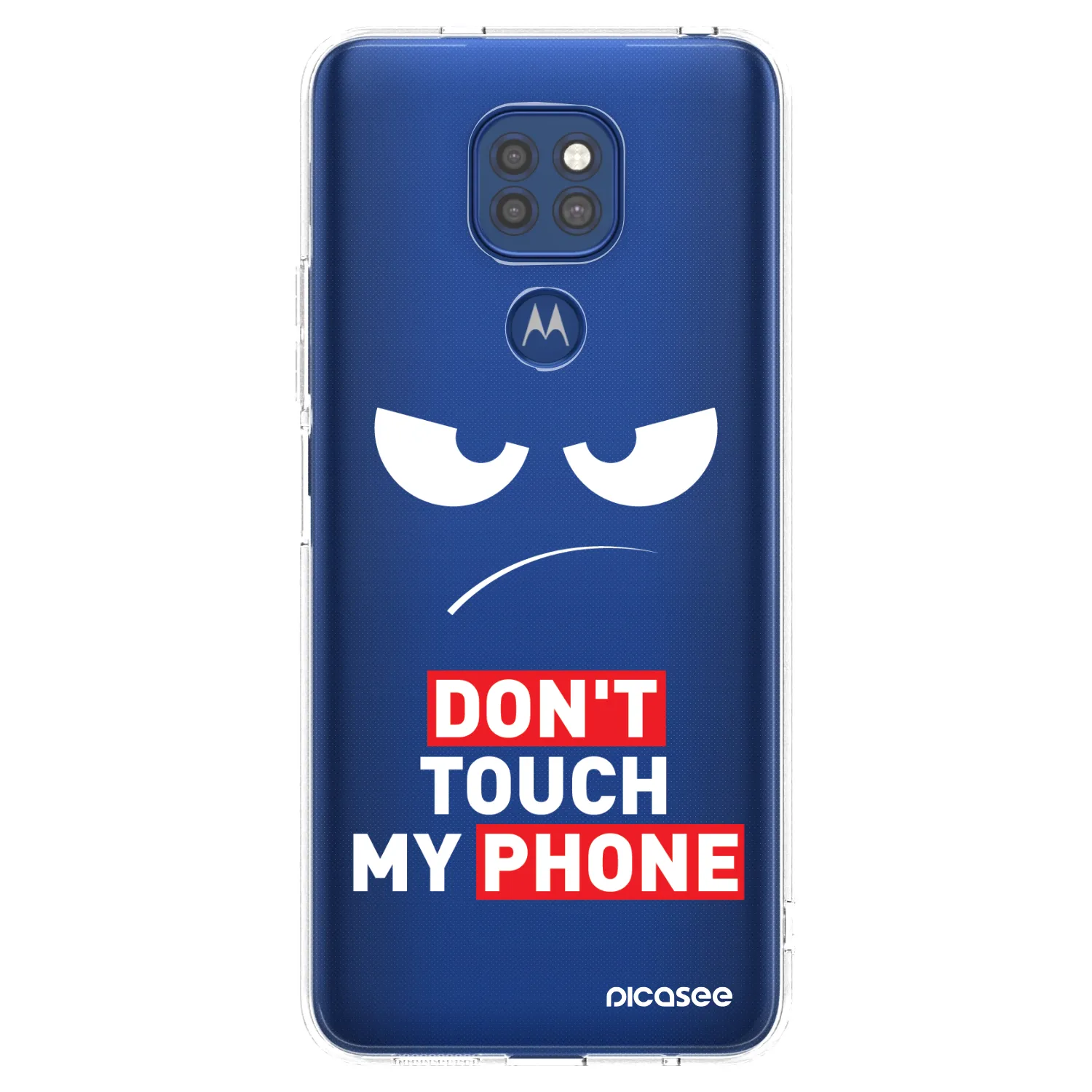 Picasee διαφανής θήκη σιλικόνης Motorola Moto G9 Play - Angry Eyes - Transparent
