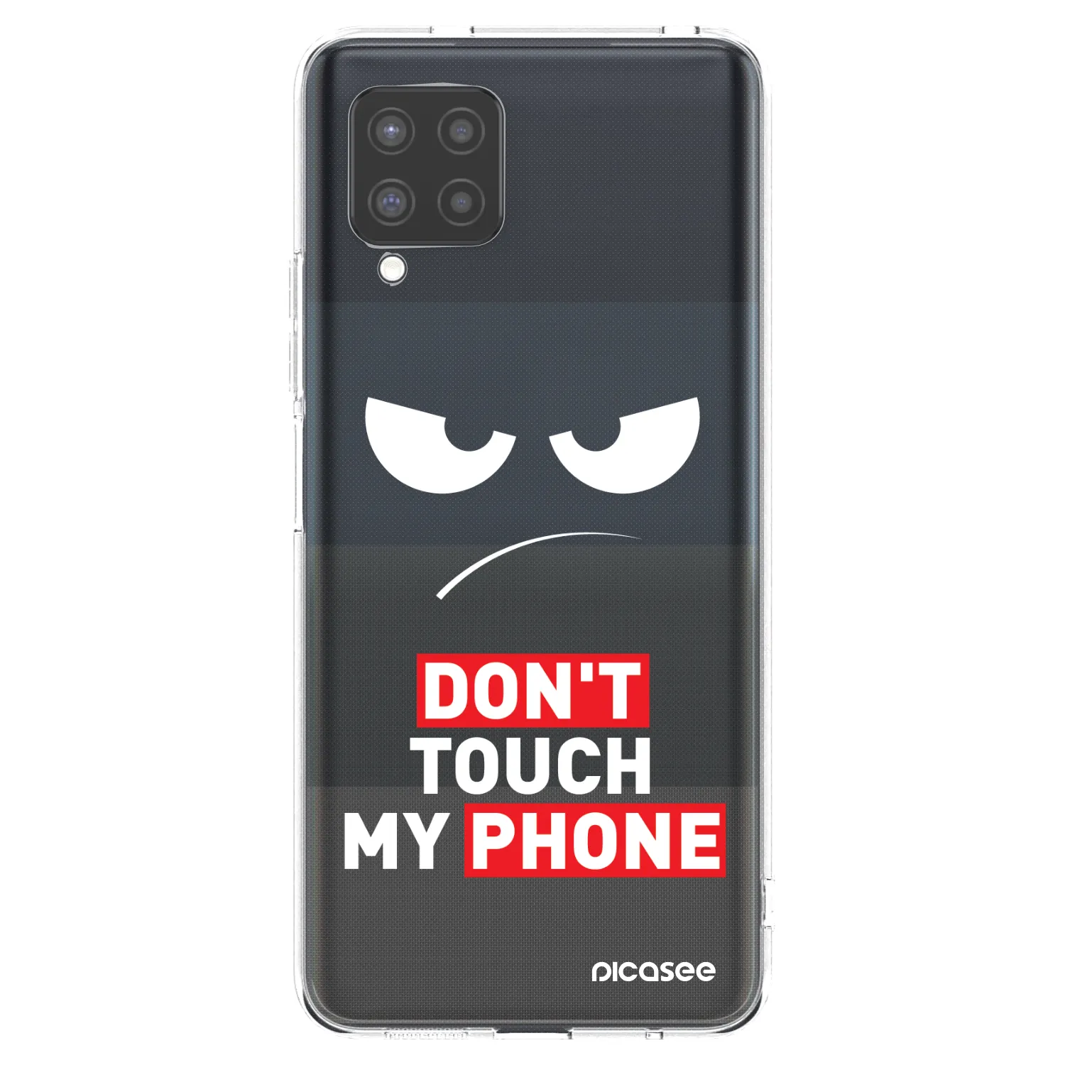 Picasee διαφανής θήκη σιλικόνης Samsung Galaxy A42 A426B - Angry Eyes - Transparent