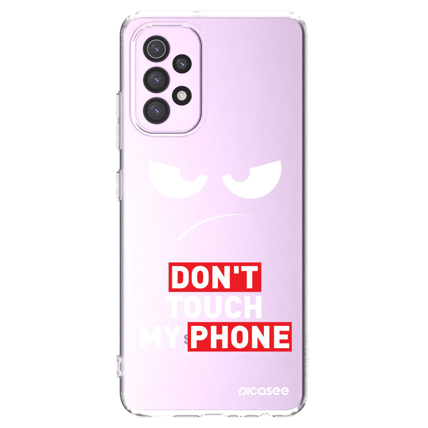 Picasee διαφανής θήκη σιλικόνης Samsung Galaxy A32 5G A326B - Angry Eyes - Transparent