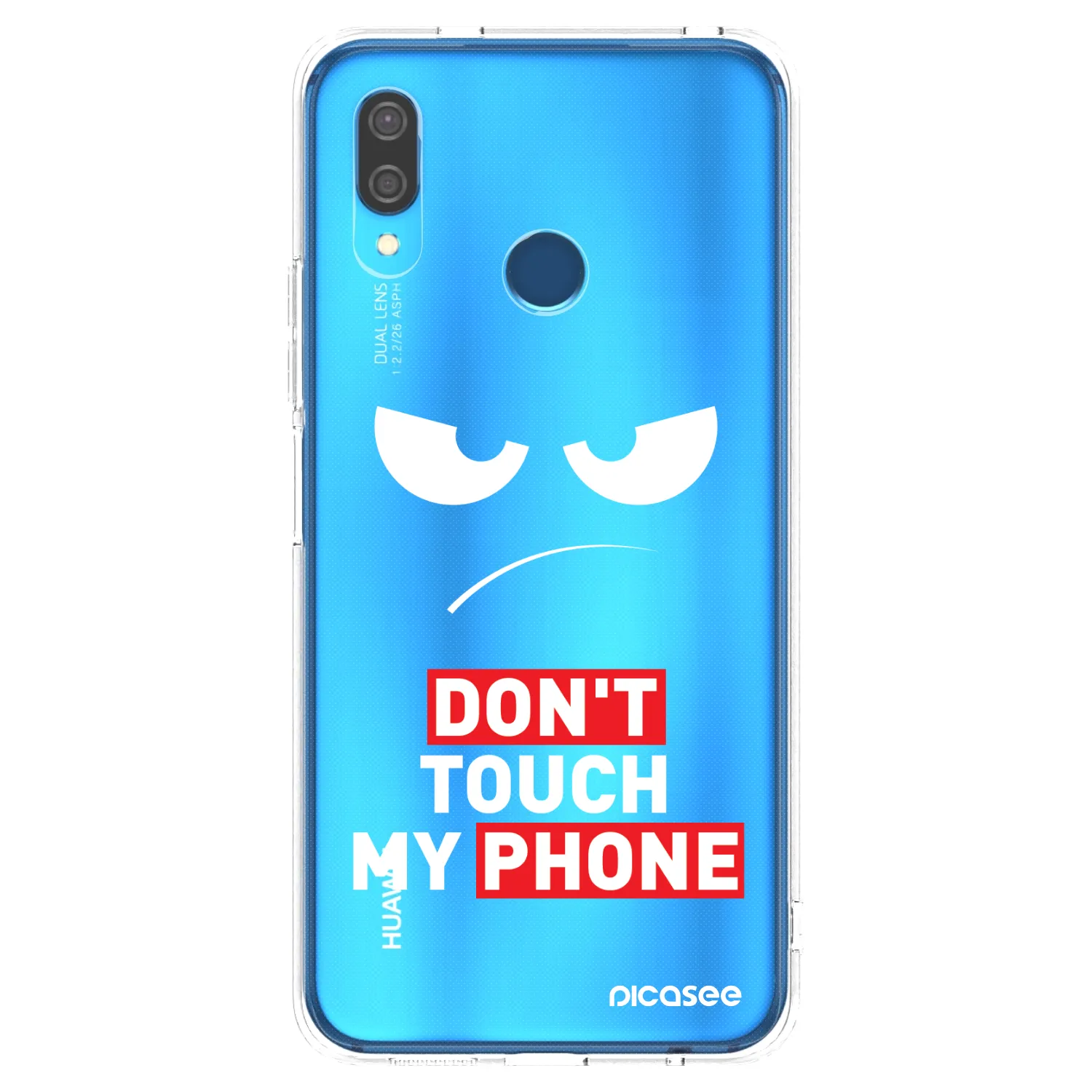 Picasee διαφανής θήκη σιλικόνης Huawei P20 Lite - Angry Eyes - Transparent