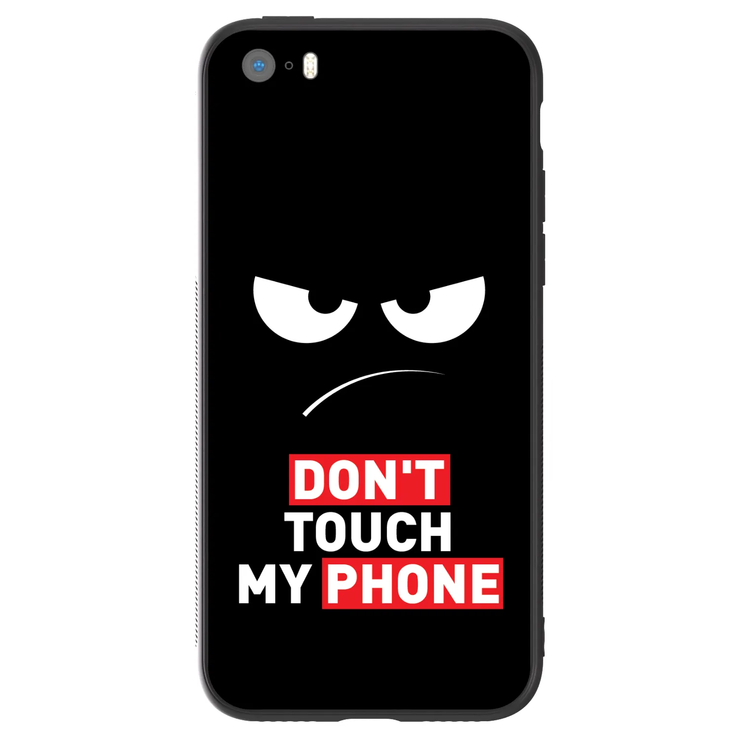 Picasee ULTIMATE CASE για Apple iPhone 5/5S/SE - Angry Eyes - Transparent