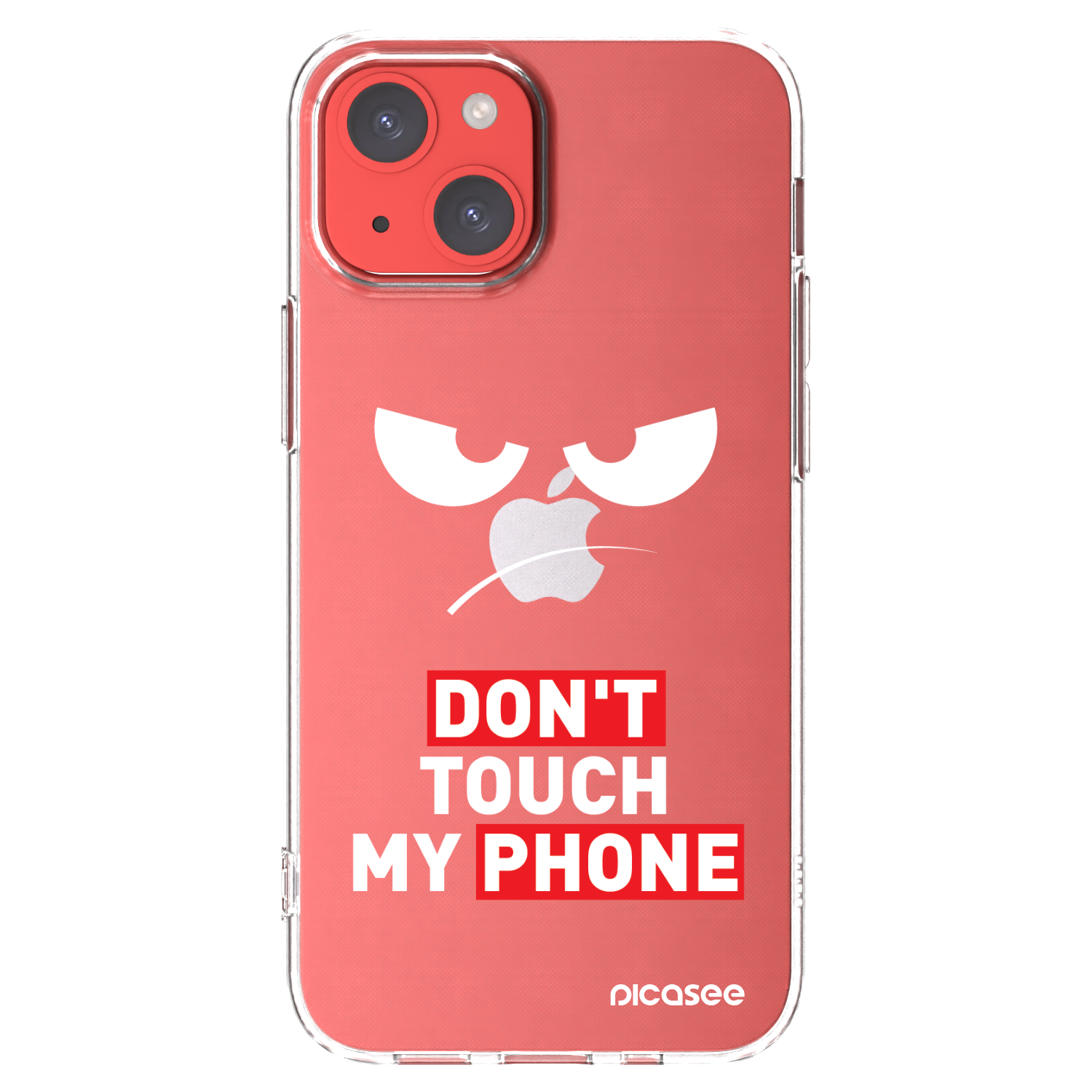 Picasee διαφανής θήκη σιλικόνης Apple iPhone 13 mini - Angry Eyes - Transparent