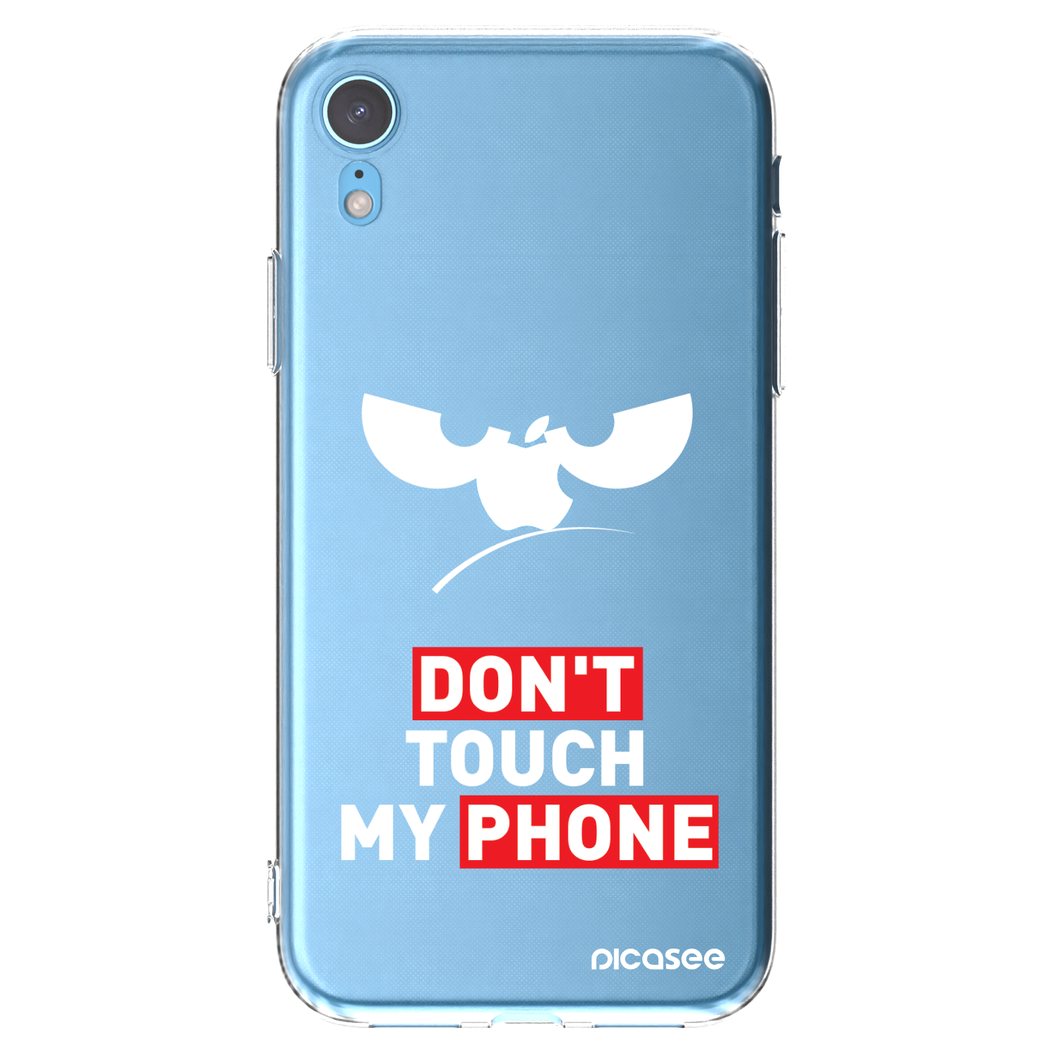 Picasee διαφανής θήκη σιλικόνης Apple iPhone XR - Angry Eyes - Transparent