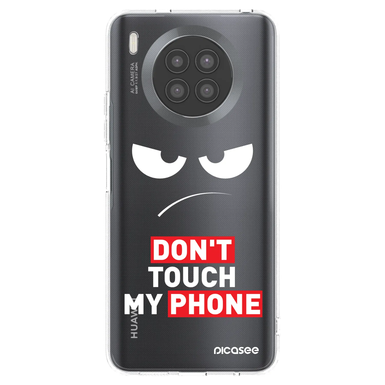 Picasee διαφανής θήκη σιλικόνης Huawei Nova 8i - Angry Eyes - Transparent