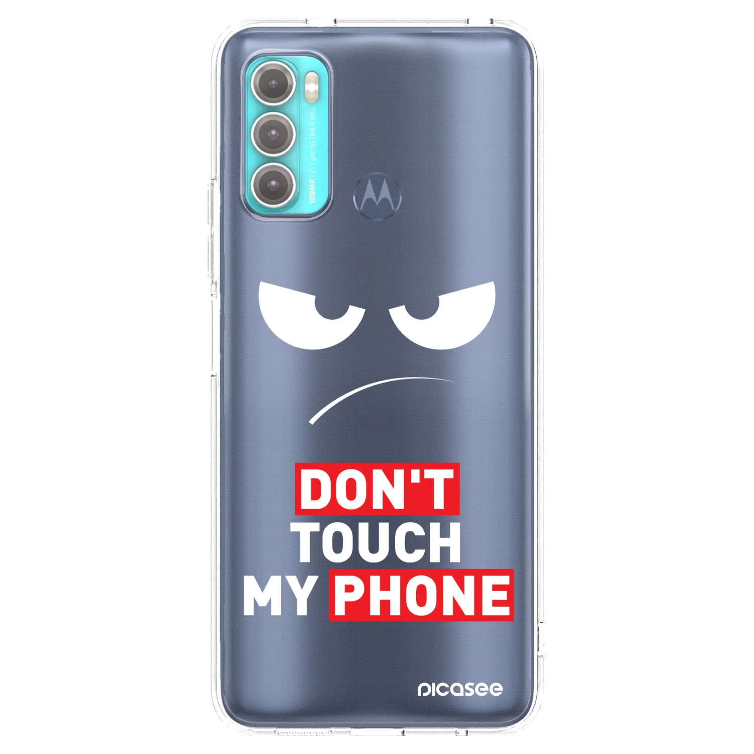 Picasee διαφανής θήκη σιλικόνης Motorola Moto G60 - Angry Eyes - Transparent