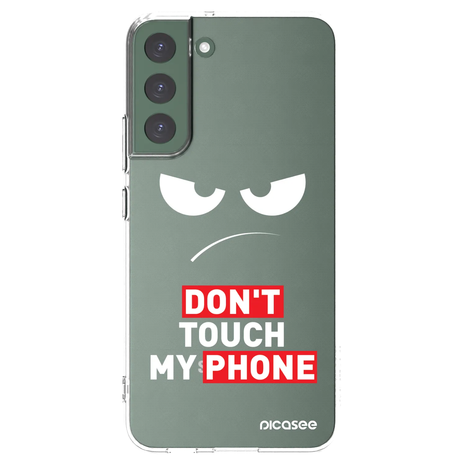 Picasee διαφανής θήκη σιλικόνης Samsung Galaxy S22+ 5G - Angry Eyes - Transparent