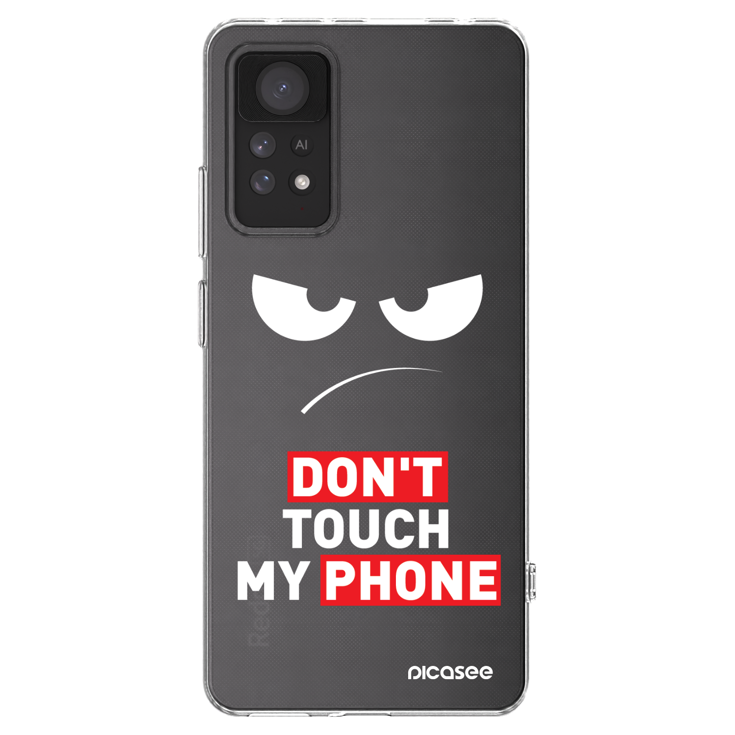 Picasee διαφανής θήκη σιλικόνης Xiaomi Redmi Note 11 Pro - Angry Eyes - Transparent