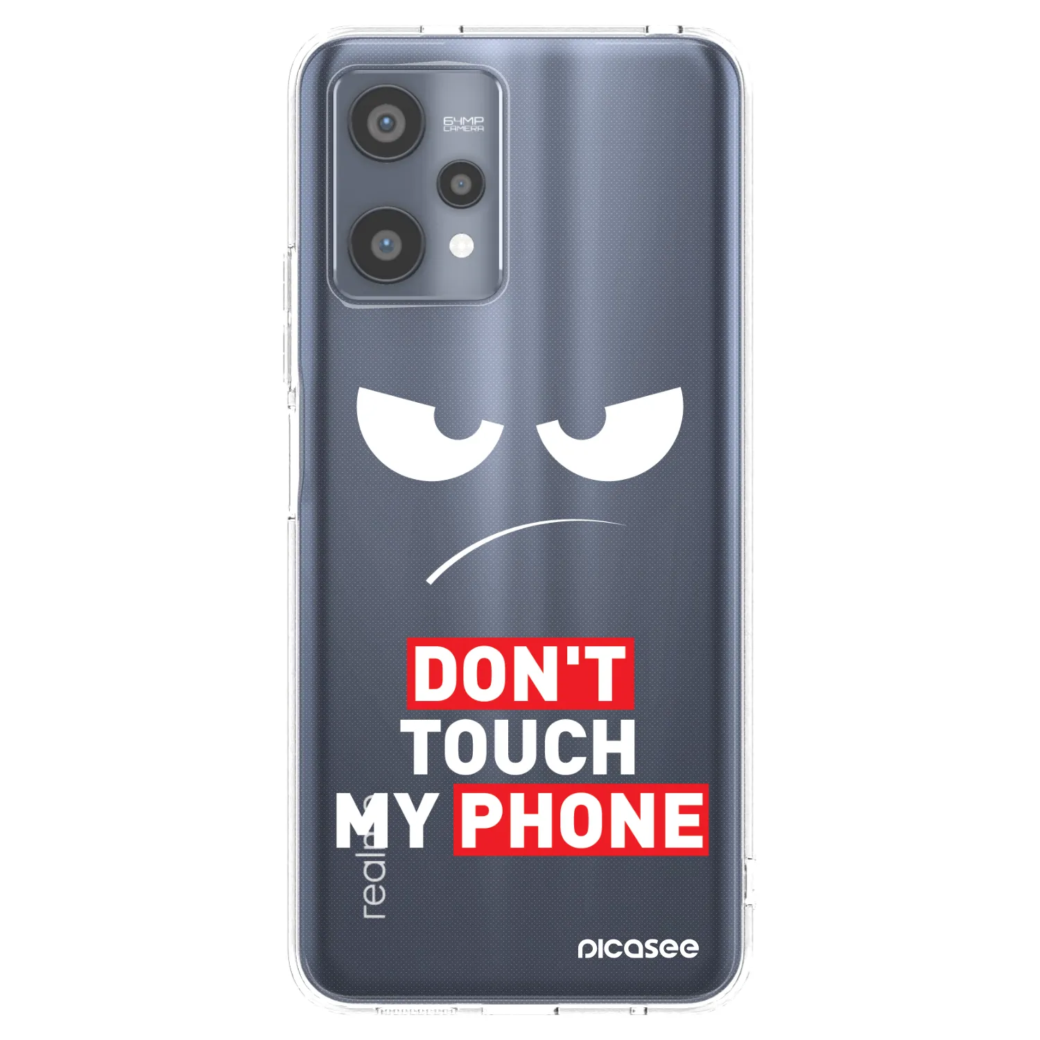 Picasee διαφανής θήκη σιλικόνης Realme 9 Pro 5G - Angry Eyes - Transparent
