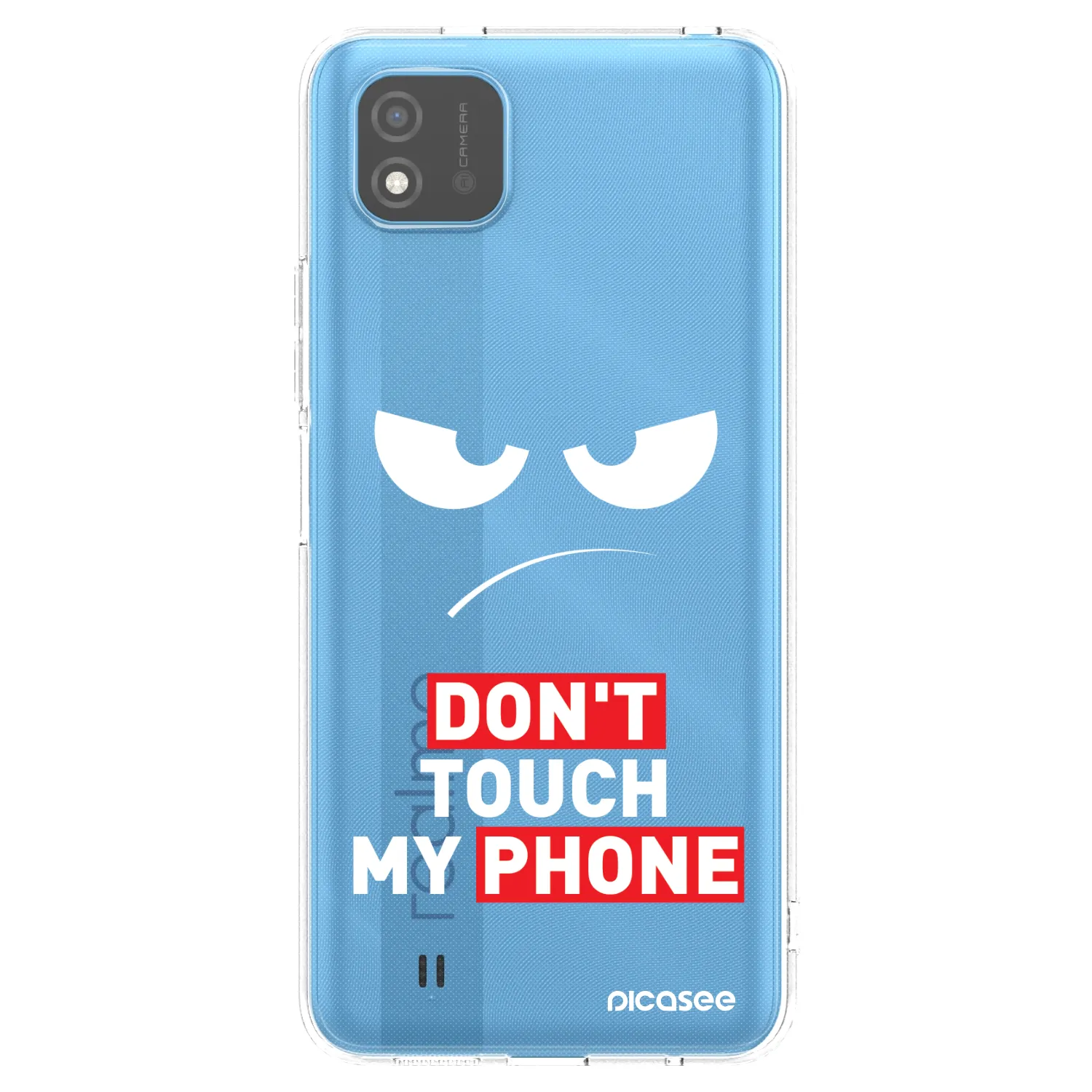 Picasee διαφανής θήκη σιλικόνης Realme C11 (2021) - Angry Eyes - Transparent