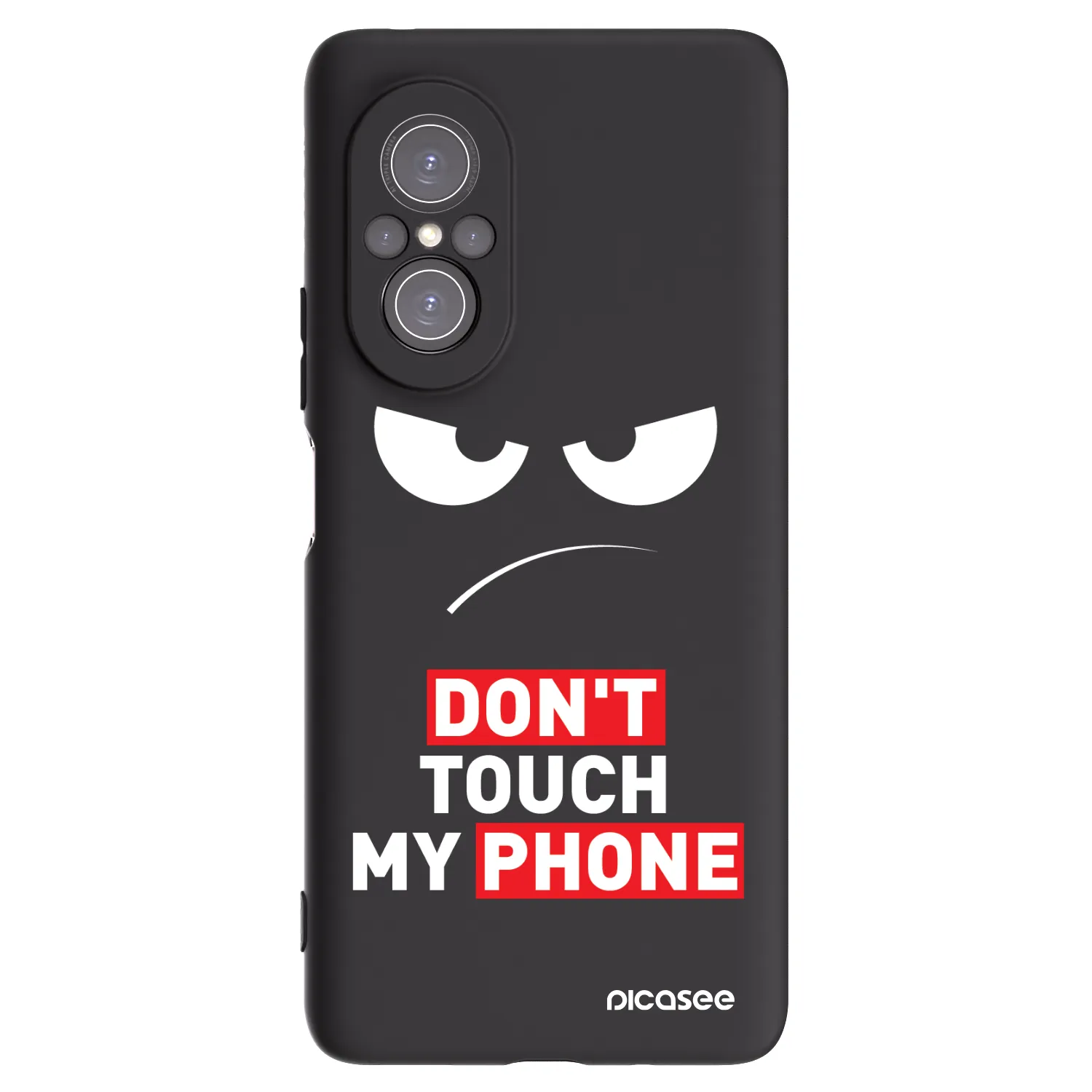 Picasee Μαύρη θήκη σιλικόνης για Huawei Nova 9 SE - Angry Eyes - Transparent