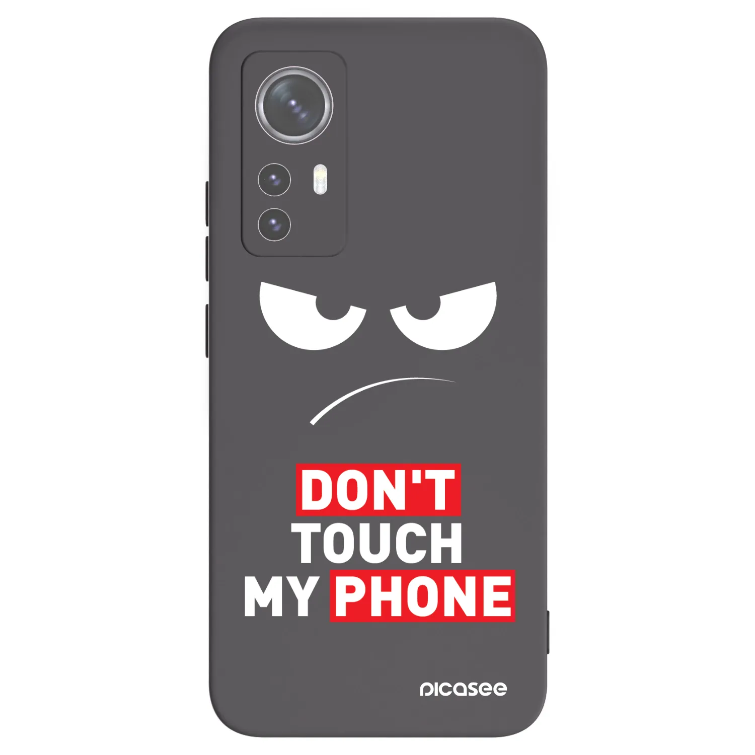 Picasee Μαύρη θήκη σιλικόνης για Xiaomi 12 - Angry Eyes - Transparent