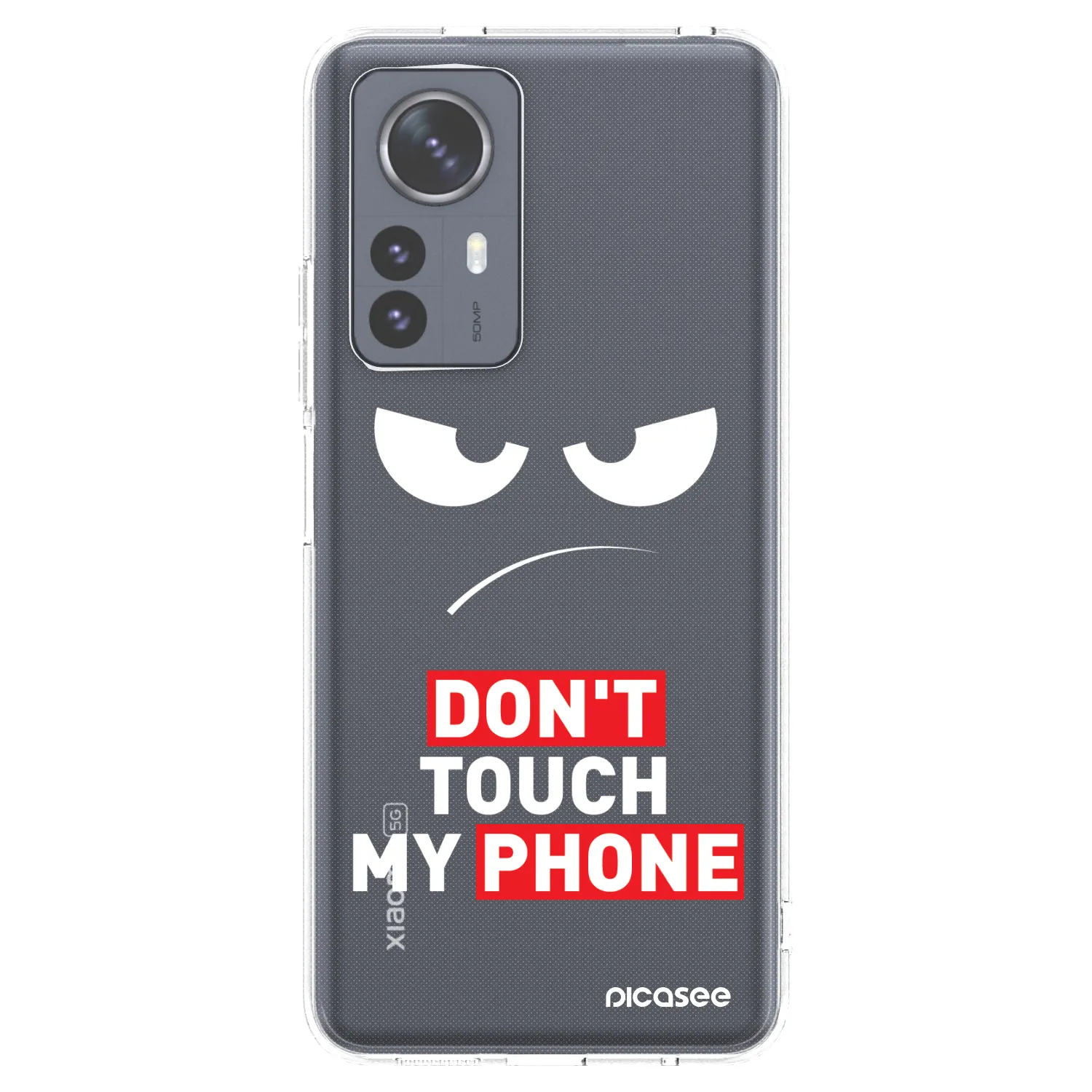 Picasee διαφανής θήκη σιλικόνης Xiaomi 12 Pro - Angry Eyes - Transparent