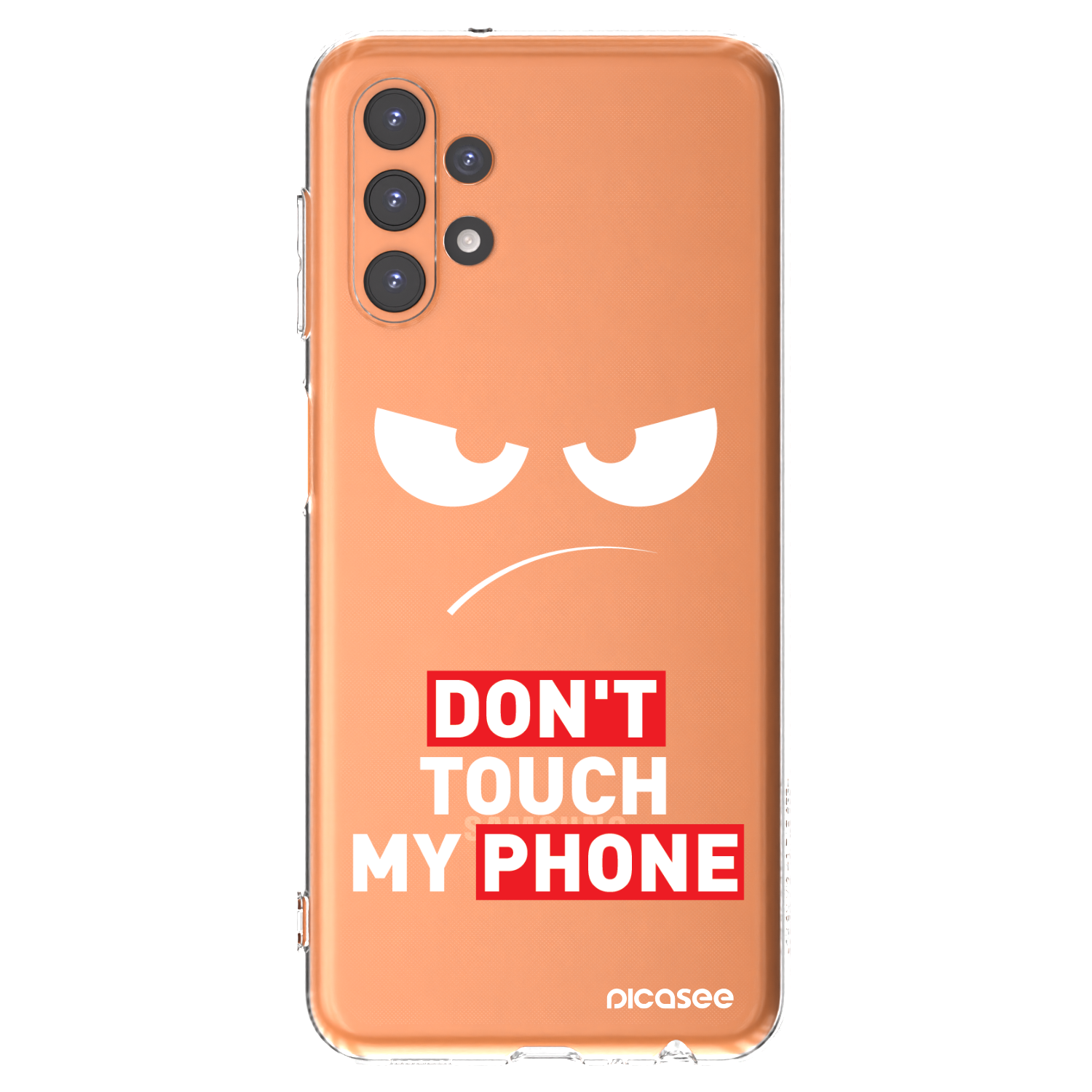 Picasee διαφανής θήκη σιλικόνης Samsung Galaxy A13 4G A135 - Angry Eyes - Transparent