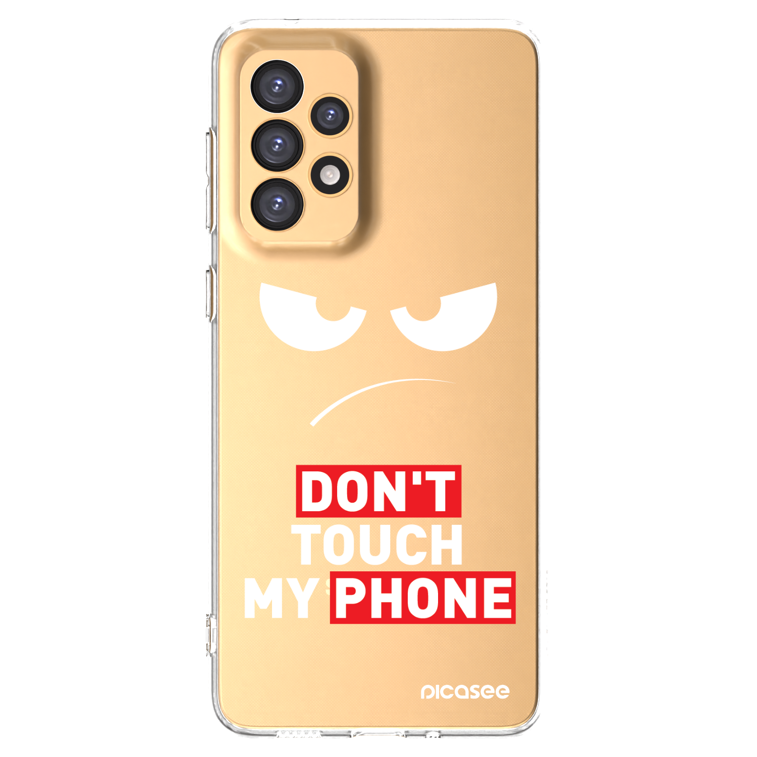 Picasee διαφανής θήκη σιλικόνης Samsung Galaxy A33 5G A336 - Angry Eyes - Transparent