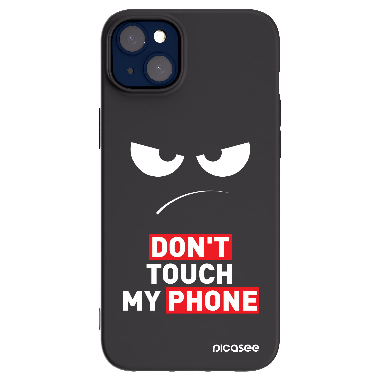 Picasee Μαύρη θήκη σιλικόνης για Apple iPhone 14 Plus - Angry Eyes - Transparent