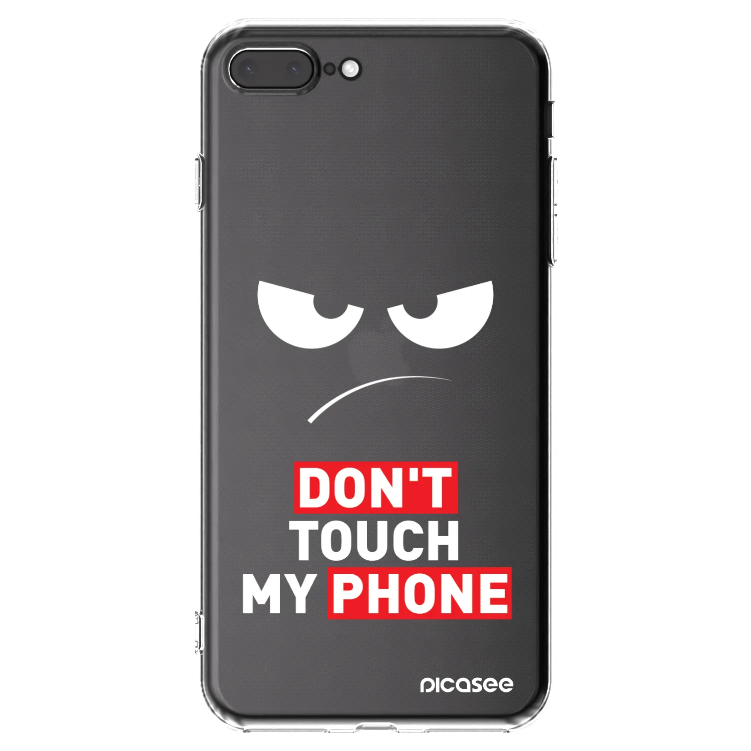 Picasee διαφανής θήκη σιλικόνης Apple iPhone 8 Plus - Angry Eyes - Transparent