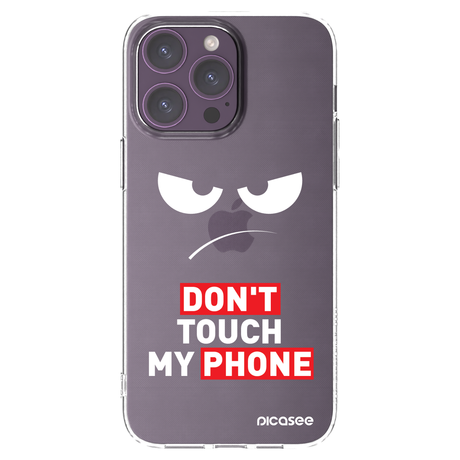 Picasee διαφανής θήκη σιλικόνης Apple iPhone 14 Pro Max - Angry Eyes - Transparent