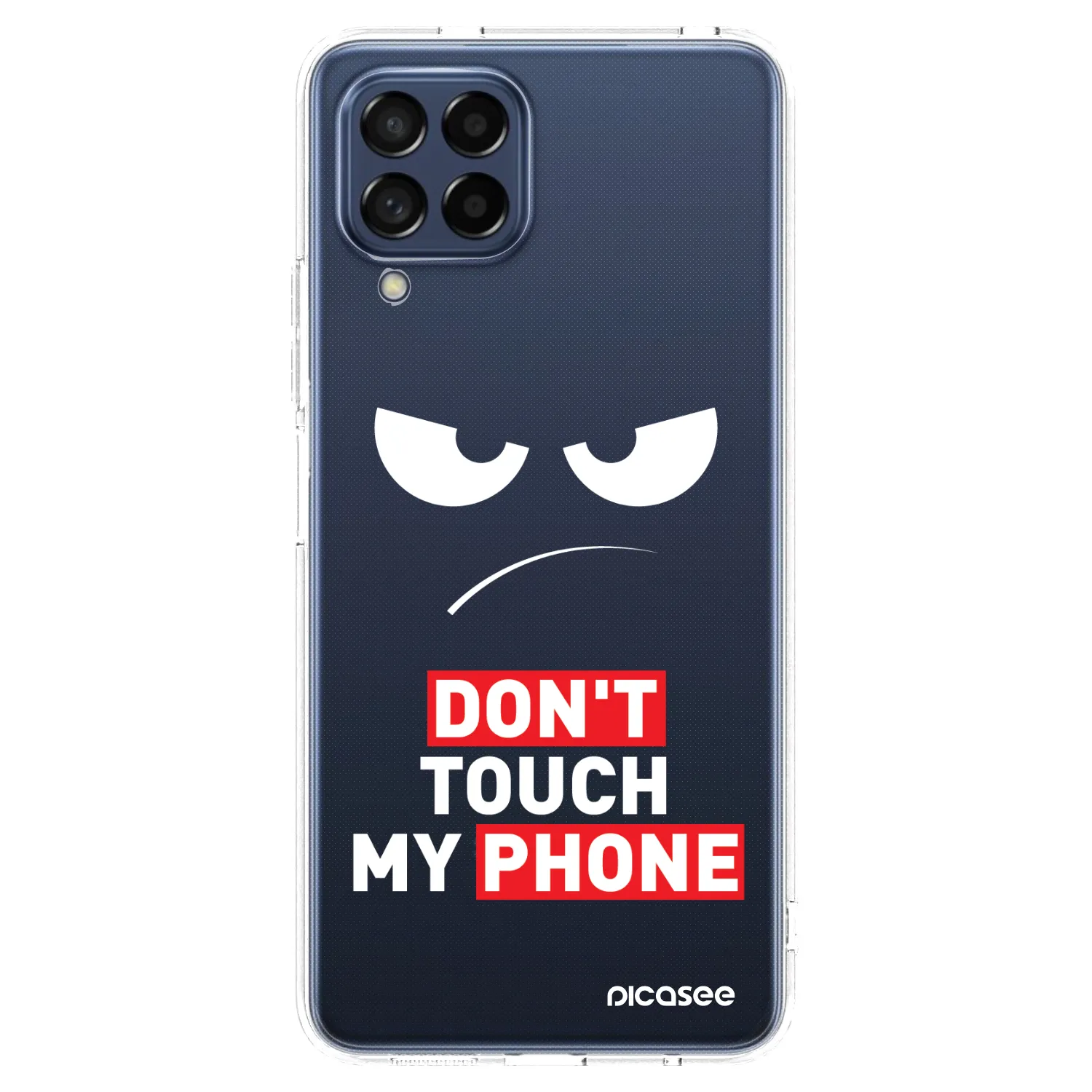 Picasee διαφανής θήκη σιλικόνης Samsung Galaxy M53 5G - Angry Eyes - Transparent