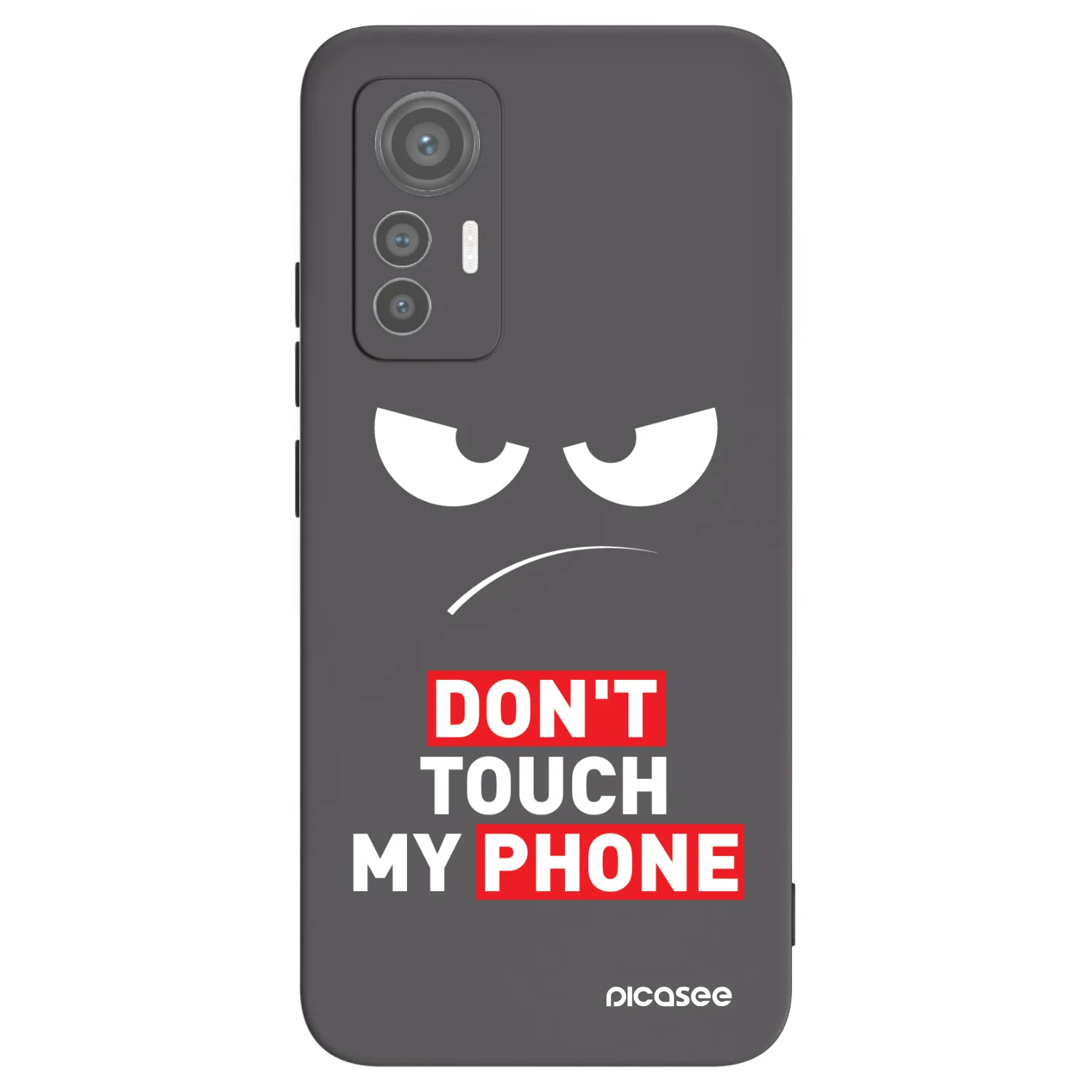Picasee Μαύρη θήκη σιλικόνης για Xiaomi 12 Lite - Angry Eyes - Transparent