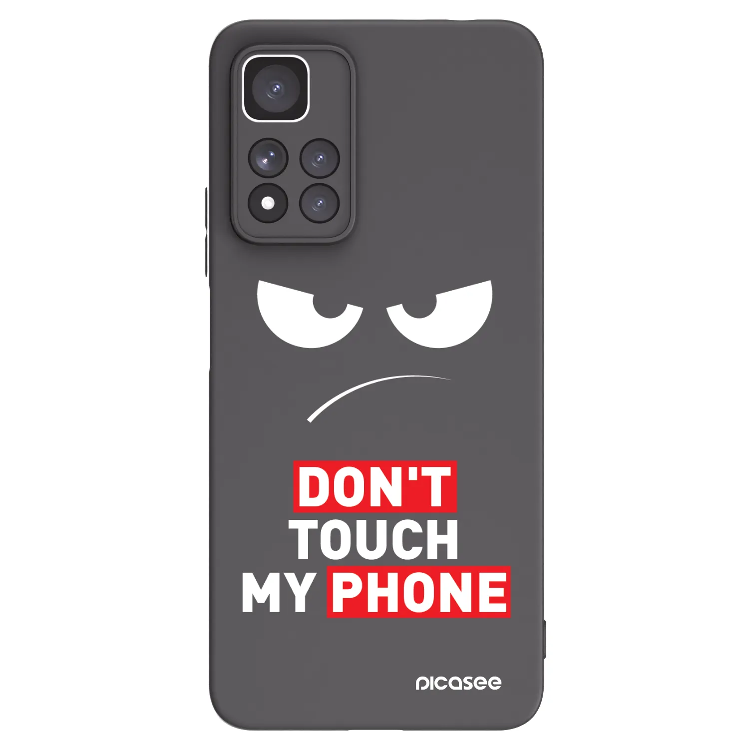 Picasee Μαύρη θήκη σιλικόνης για Xiaomi Redmi Note 11 Pro+ 5G - Angry Eyes - Transparent