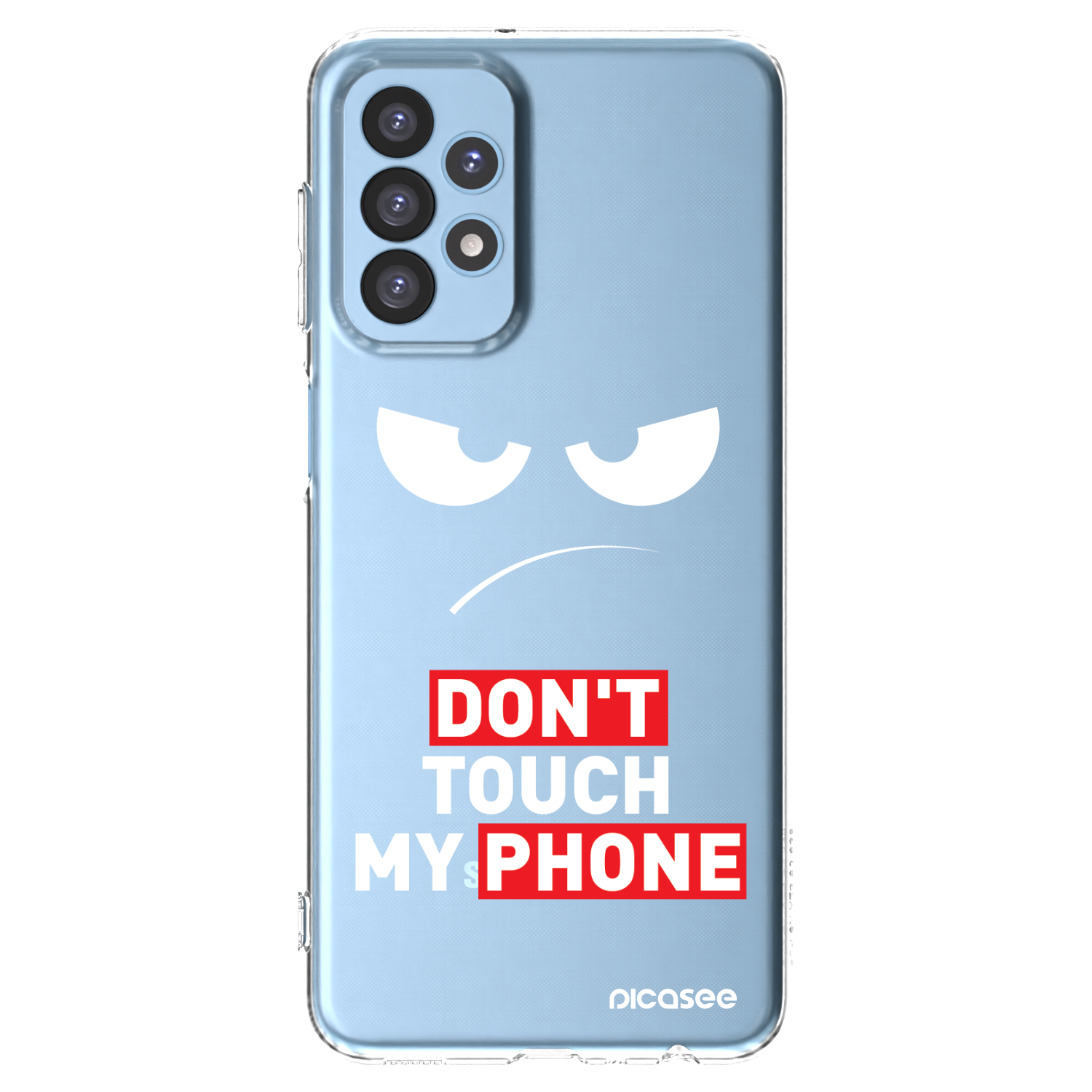 Picasee διαφανής θήκη σιλικόνης Samsung Galaxy A23 A235F 4G - Angry Eyes - Transparent