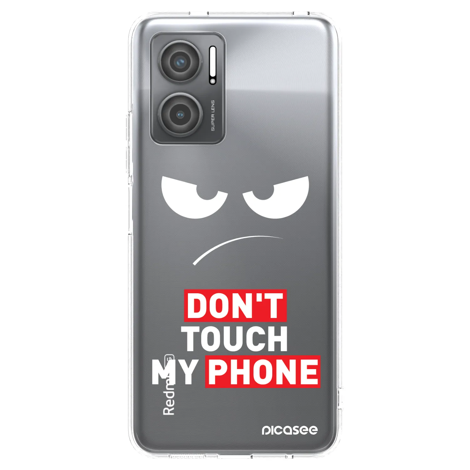 Picasee διαφανής θήκη σιλικόνης Xiaomi Redmi 10 5G - Angry Eyes - Transparent