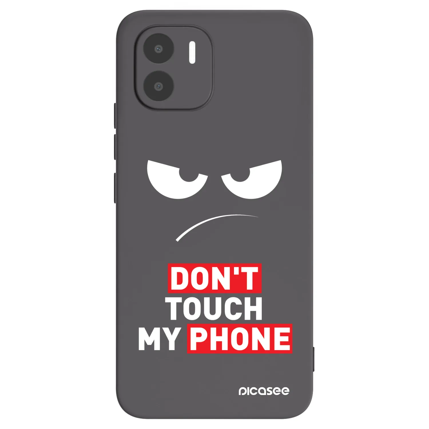 Picasee Μαύρη θήκη σιλικόνης για Xiaomi Redmi A1 - Angry Eyes - Transparent